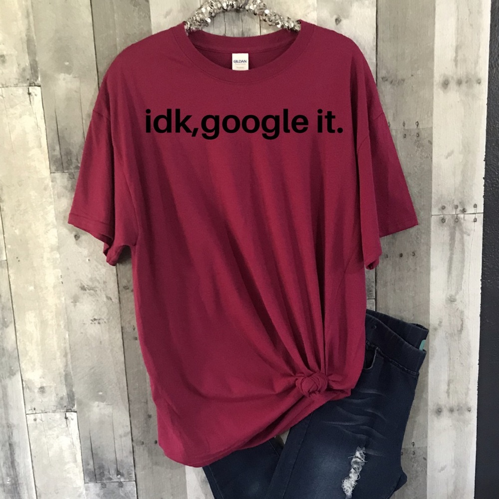 Idk,goggle it Graphic Tee Shirt Small-3Xl NEW - Picture 1 of 2